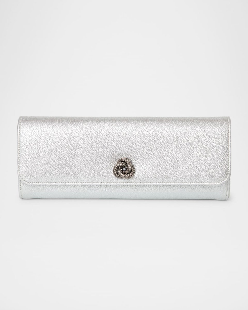 Robbie Mini Flap Metallic Clutch Bag